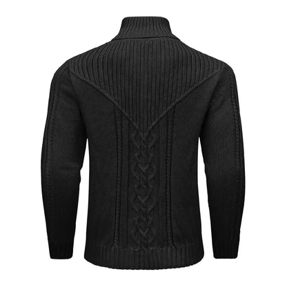 Traditional Crew Neck Cable Sweater