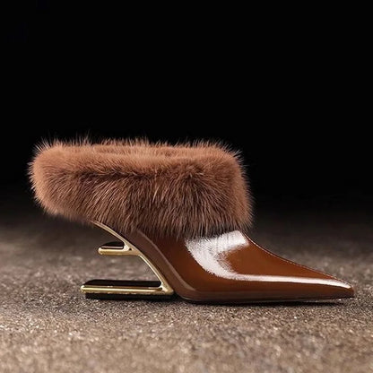 Women's Furry High Heels