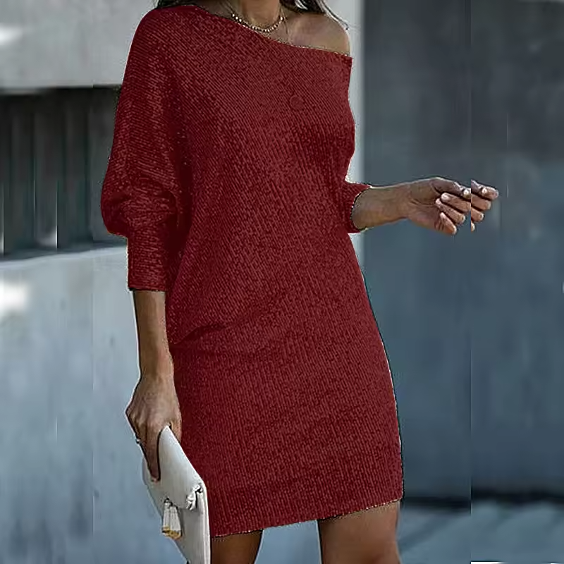 Women's Sparkling Party Dress Elegant Fall Winter Design