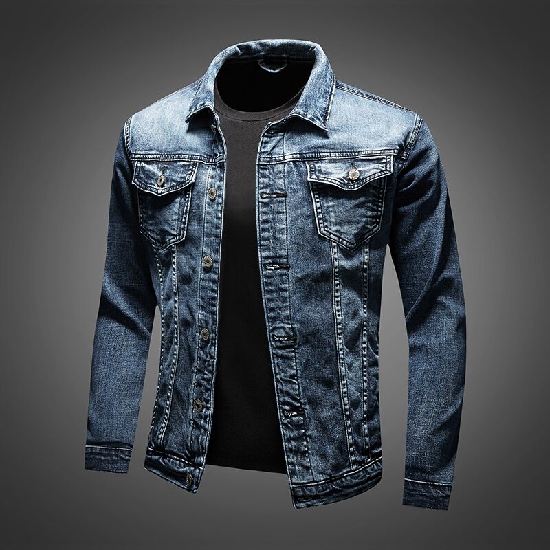 Urban Edge Men's Biker Jeans Denim Blue - VibreMode