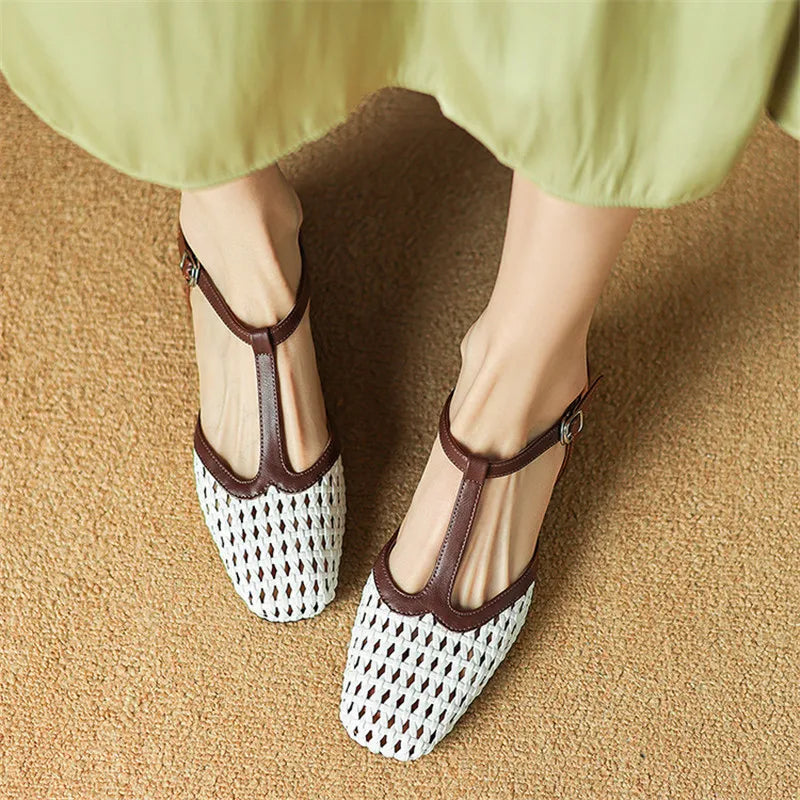 Twisted Woven High Heels
