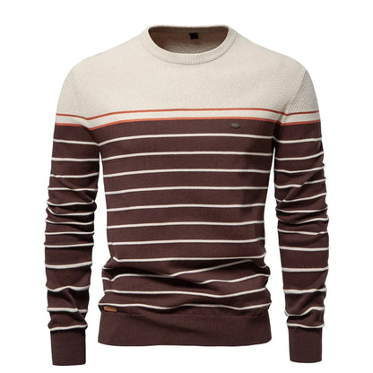 Classic Men's Horizontal Stripe Pullover