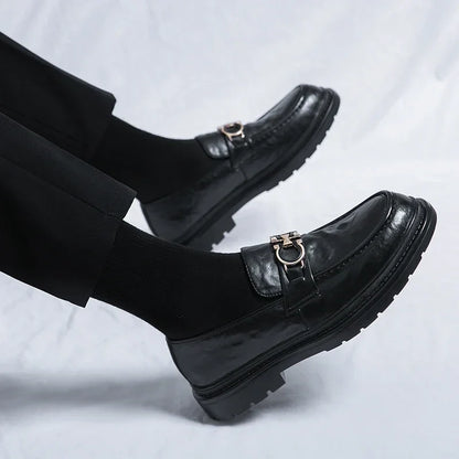 Classic Mens Leather Slip On Shoes