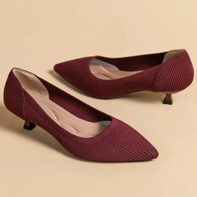 Cute Cat Heel Shoes