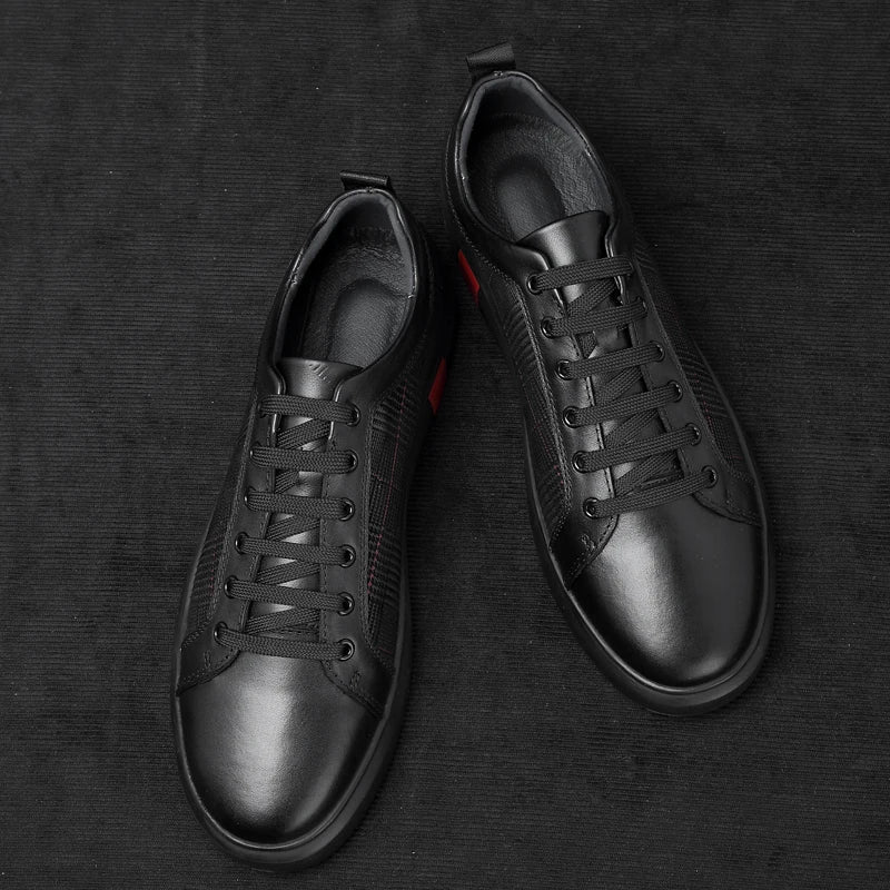 Men's Italian Leather Sneakers Classic Comfortable