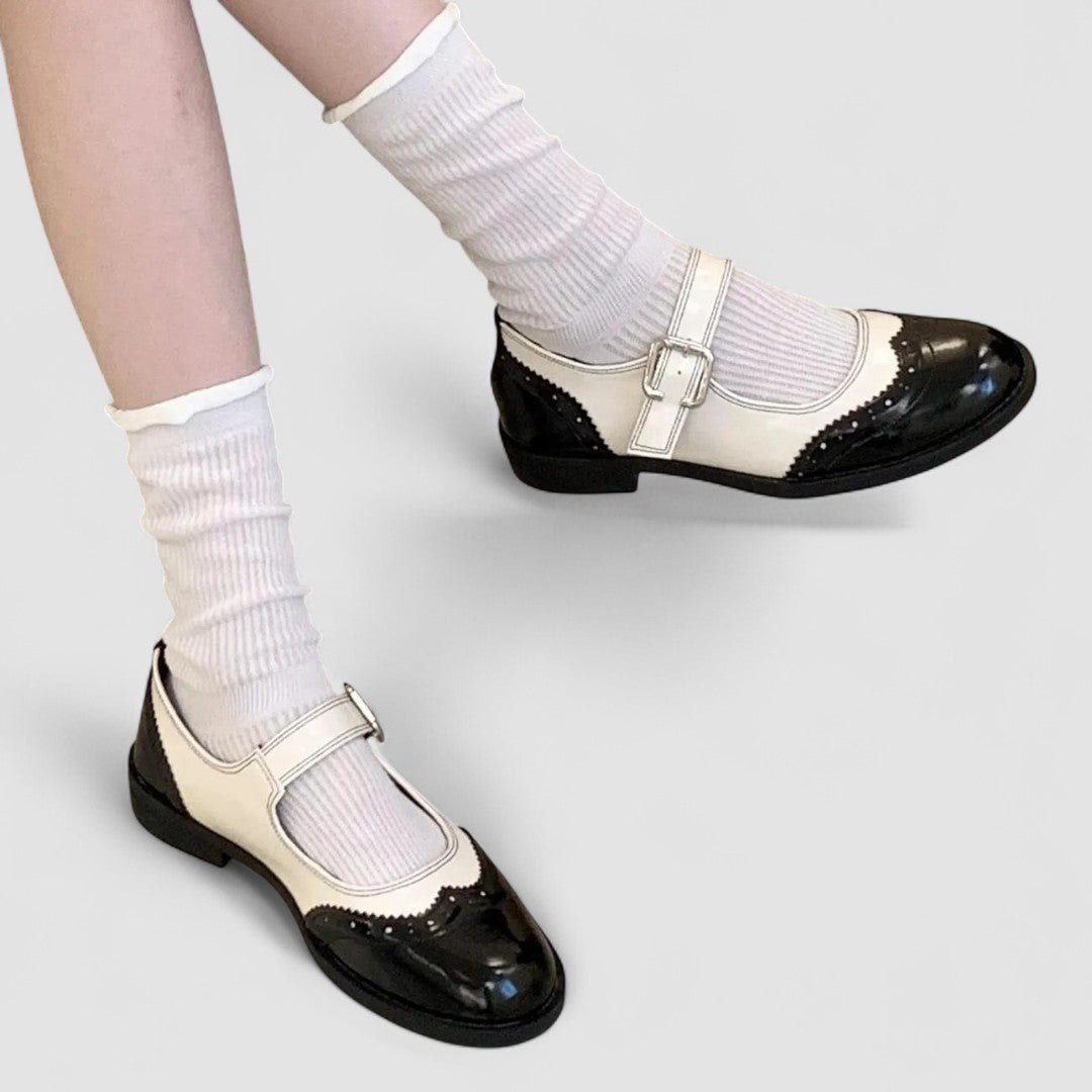 Women's Mary Jane Shoes Closed Toe Buckle