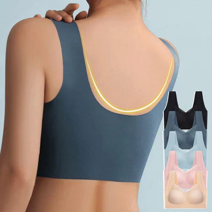 Women's Full Cup Wireless Bra Adjustable Strap