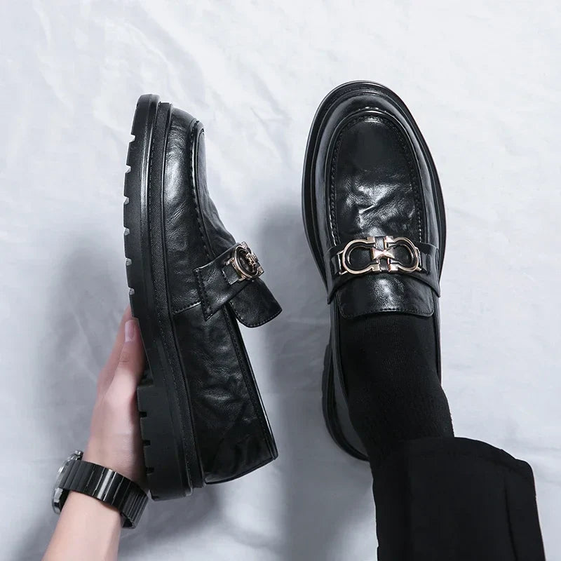 Classic Mens Leather Slip On Shoes