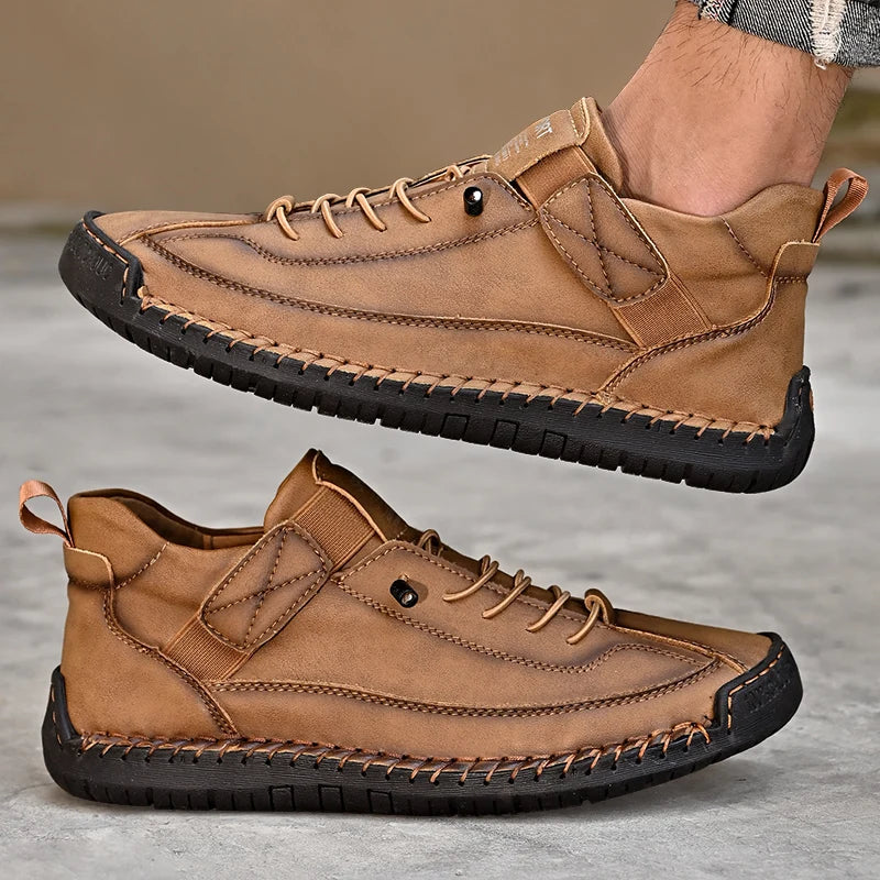 Men's Walking Sneakers Moc Stitching Durable Outsole