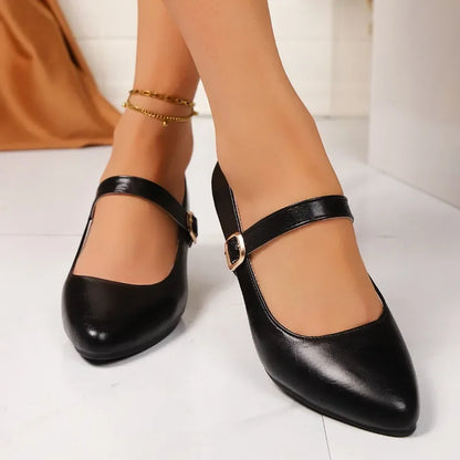 Luxury High Heel Leather Shoes