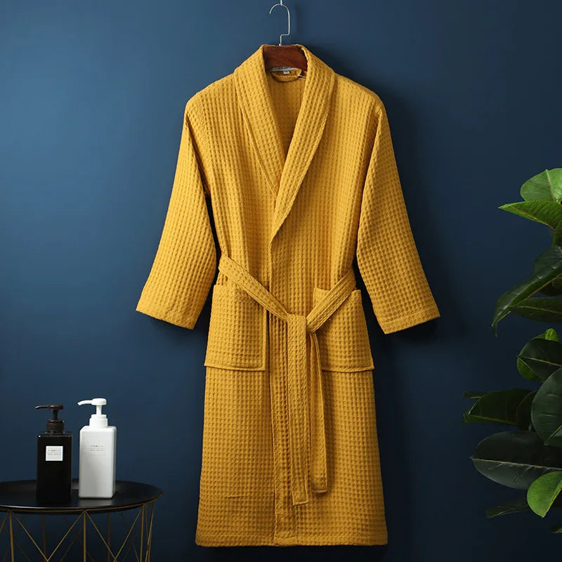 Cozy Women's Lightweight Waffle Bath Robe