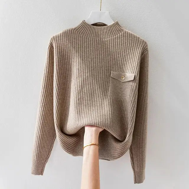 Elegant Women's Knit Pullover