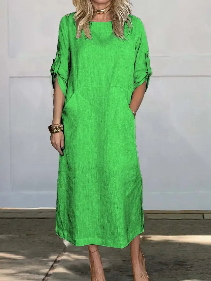 Women's A-Line Evening Dress Loose Fit Draped