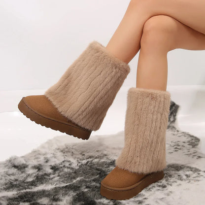 Luxurious Faux Fur Winter Boots