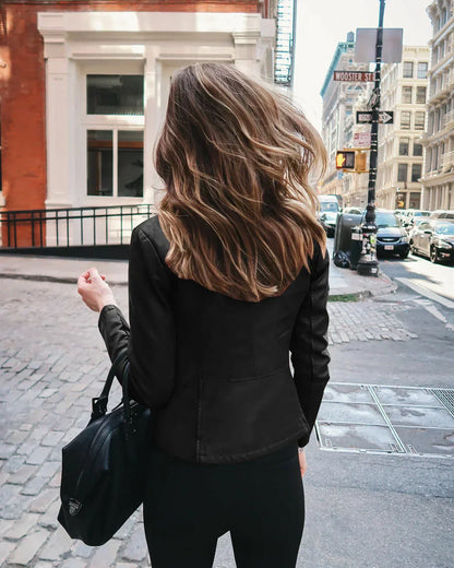 Luxury Genuine Leather Biker Jacket