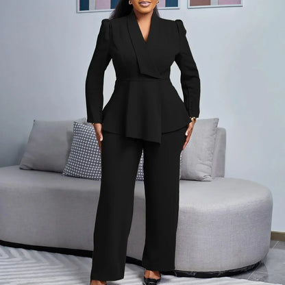Classic Women's 2 Piece Suit with Fitted Blazer
