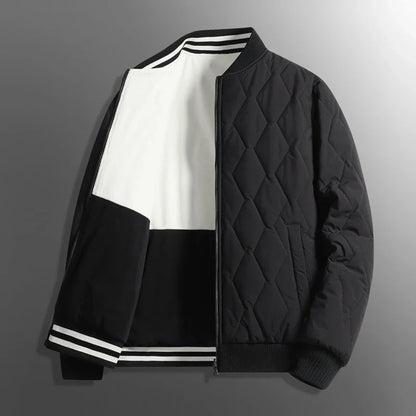 Men's Reversible Puffer Coat Waterproof Black