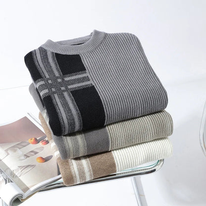 Classic Check Wool Pullover Sweater