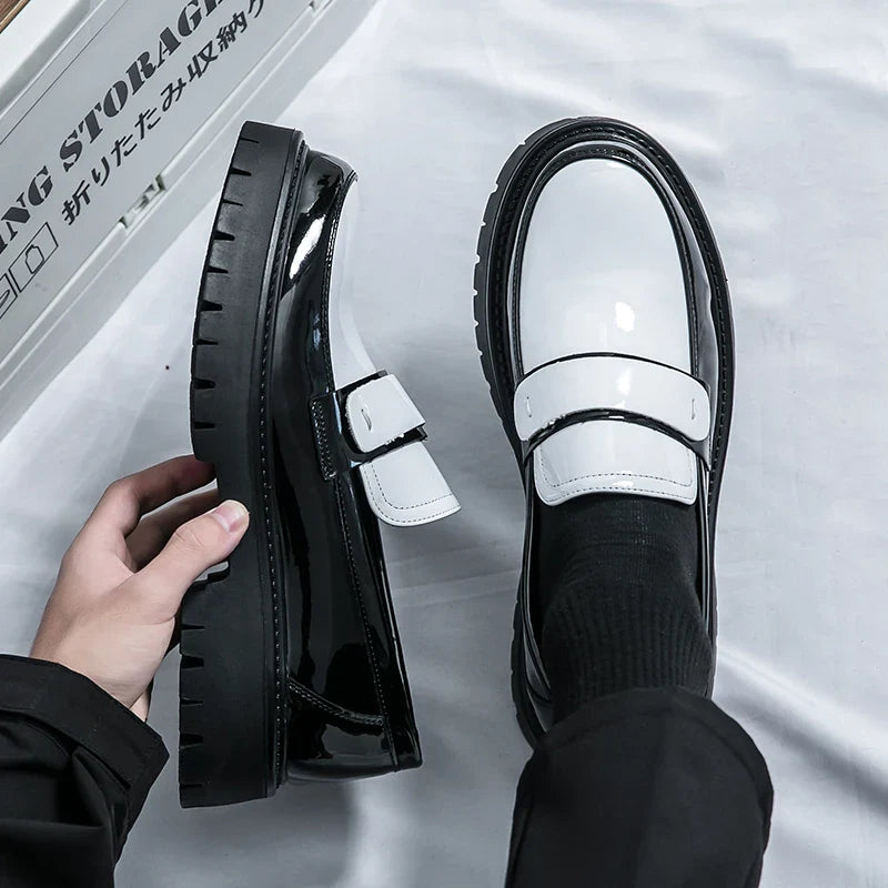 Men's Leather Penny Loafers - VibreMode