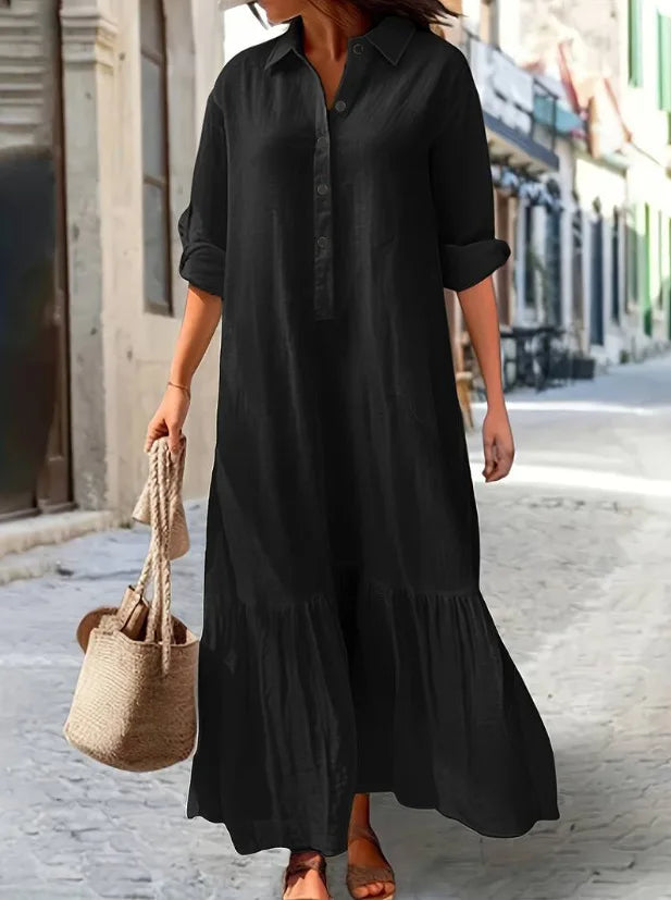 Flowy Layered Maxi Dress for Women