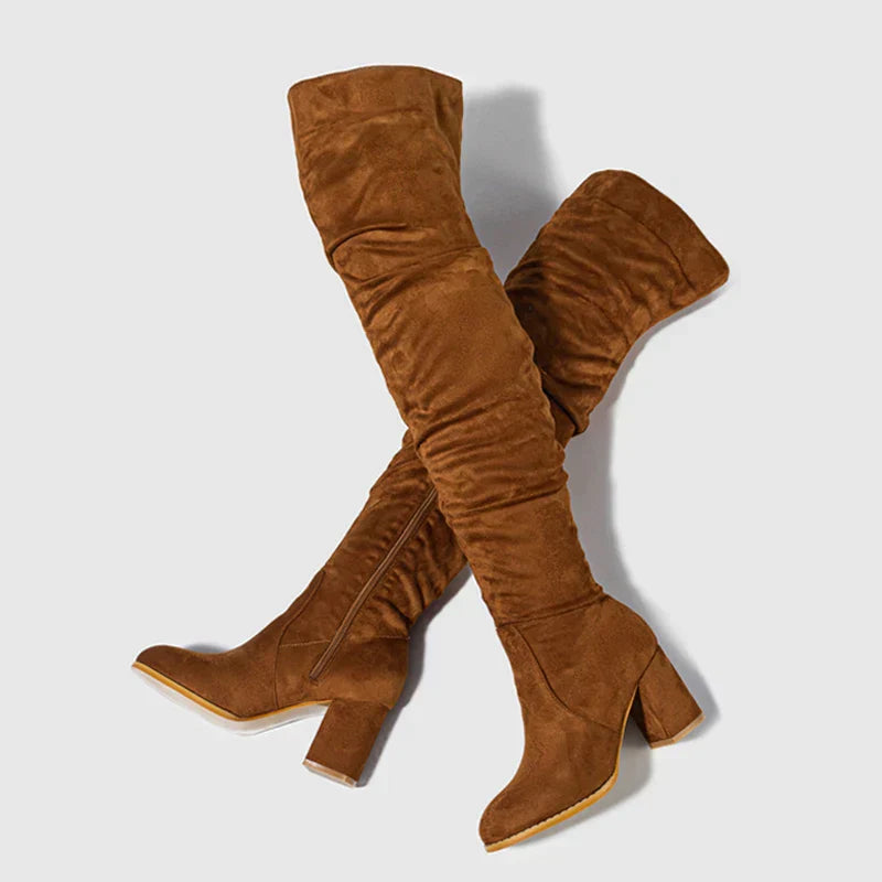 Trendy Women's High Knee High Boots