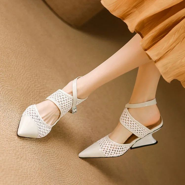 Luxurious Soft Leather Mule Shoes