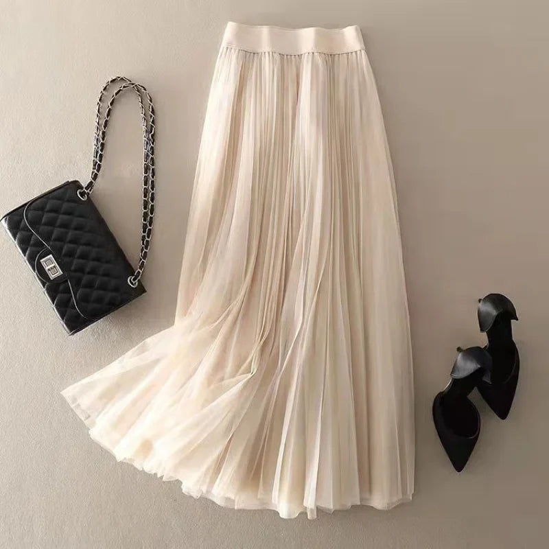 Women's Pleated Flowy Skirt