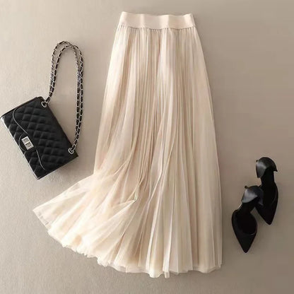 Women's Pleated Flowy Skirt