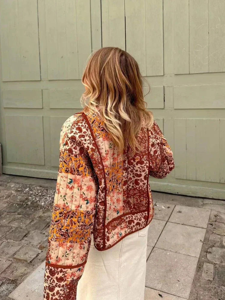 Women's Patchwork Spring Coat
