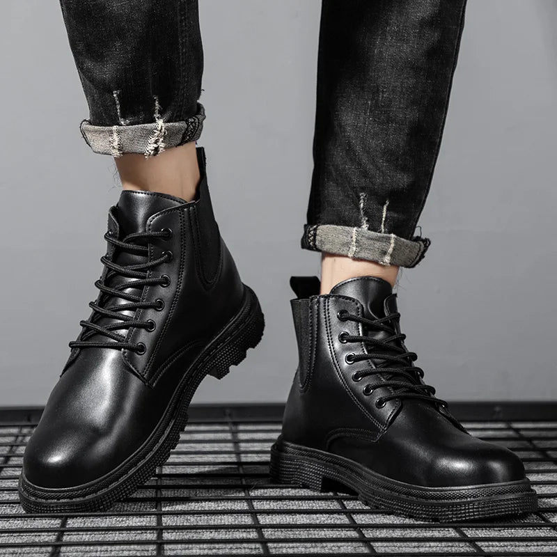 Classic Brown Leather Ankle Boots