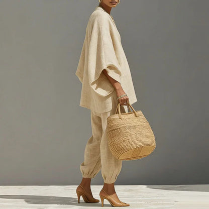 Cordella Women's Linen Pants Set