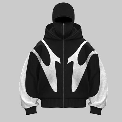 Warm Fleece Face Mask Hoodie