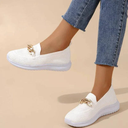 Aurelia Women's Gold Knot Loafers