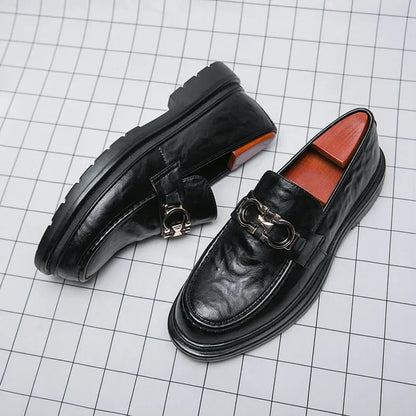 Classic Mens Leather Slip On Shoes