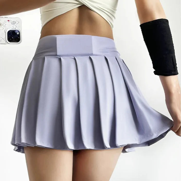 Flirty Gathered Mini Skort