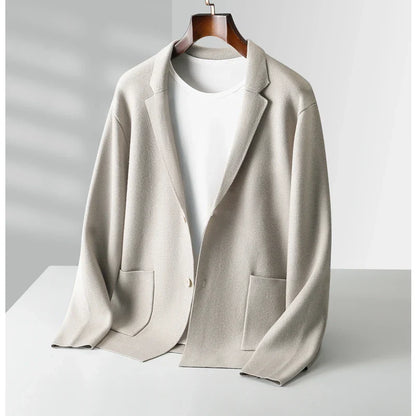 Soft Pure Wool Crew Neck Cardigan