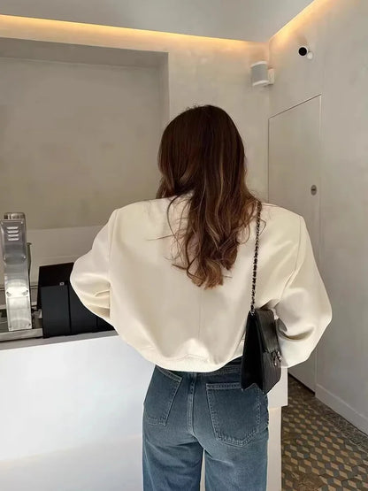Women's Bomber Jacket Lightweight Cotton Black