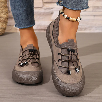 Women's Elastic Lace Walking Shoes