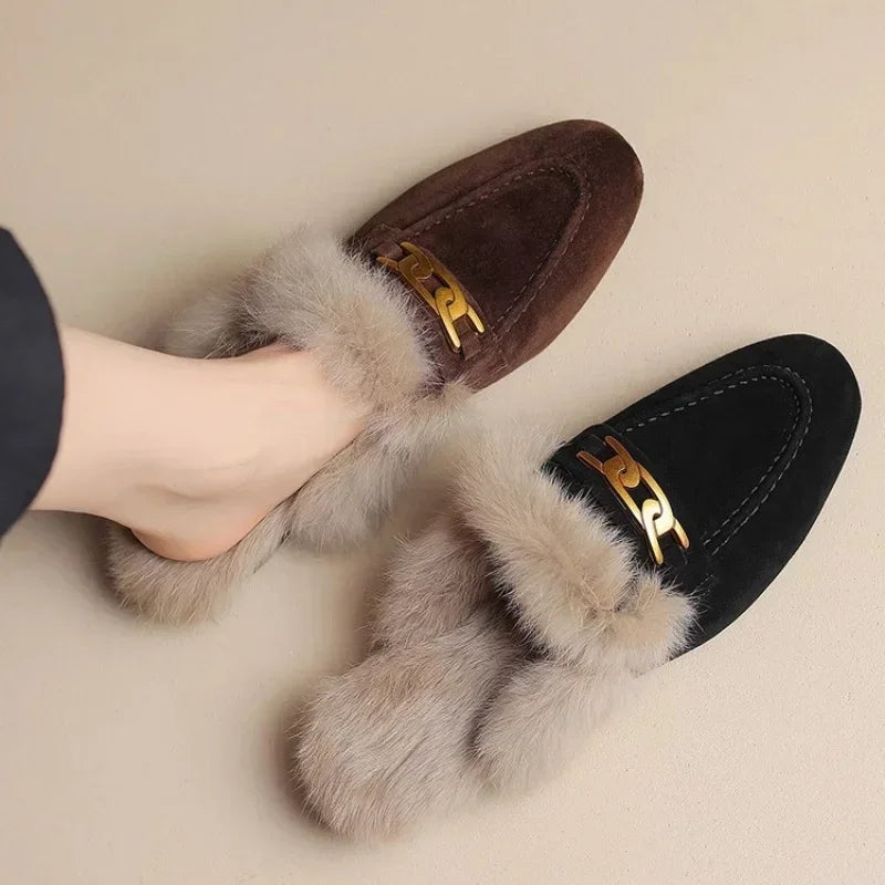 Women's Fur Mules Madona Whisper