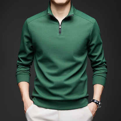 Men's Zip Polo Shirt - VibreMode