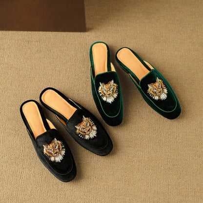 Women's Velvet Mules