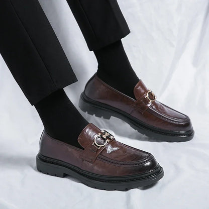 Classic Mens Leather Slip On Shoes