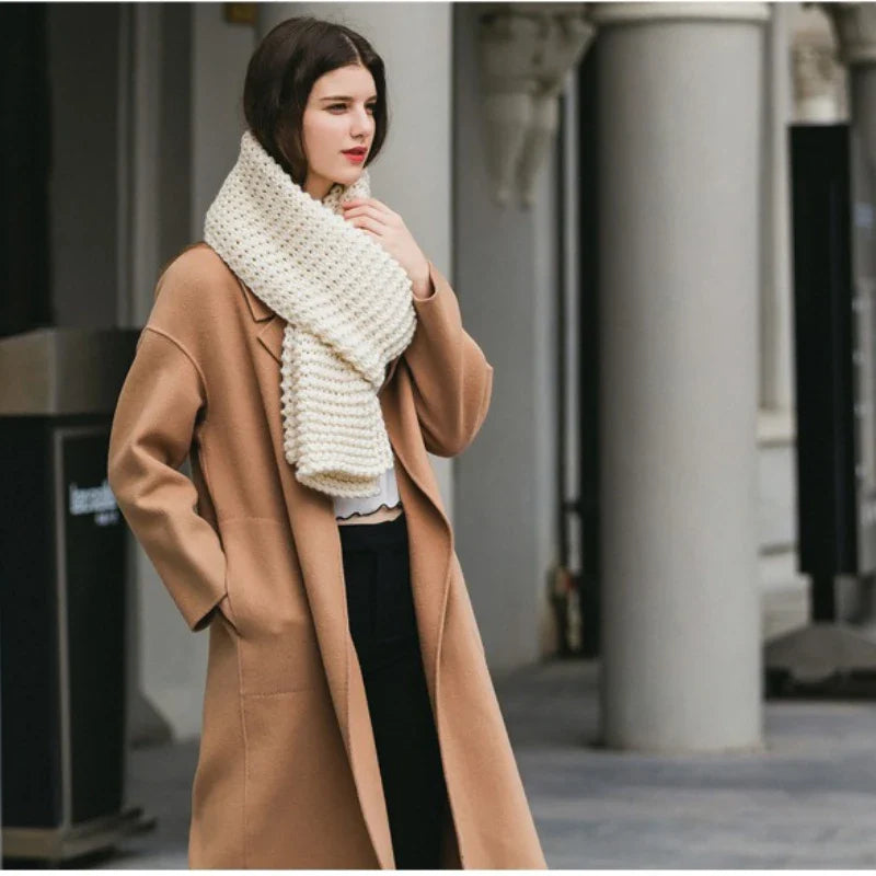 Women's Chunky Knit Scarf Merina