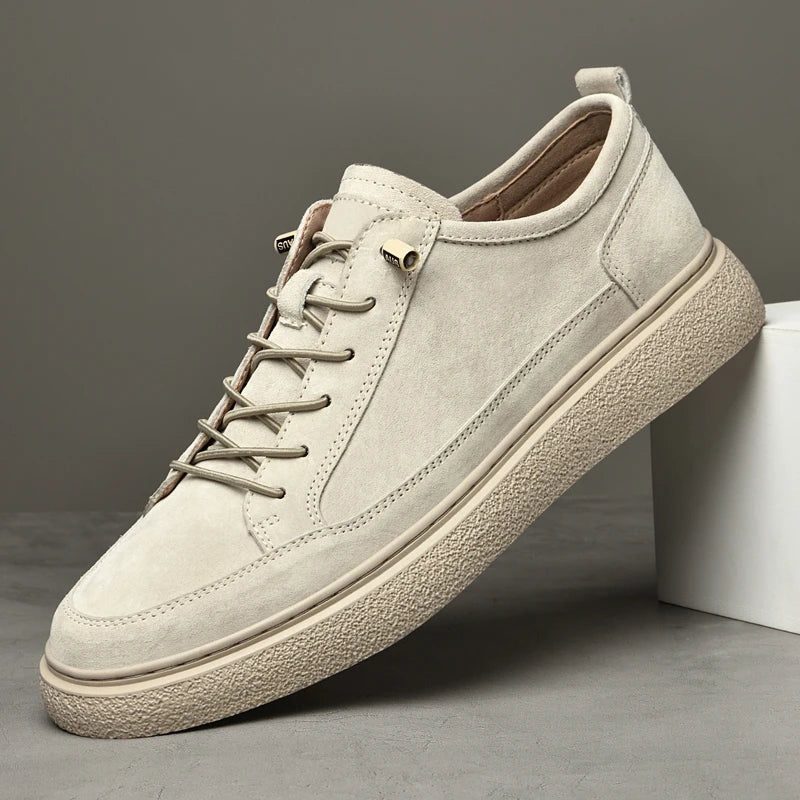Authentic Leather Low Top Sneakers