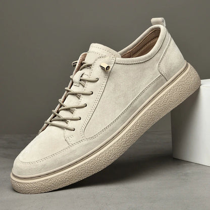 Authentic Leather Low Top Sneakers