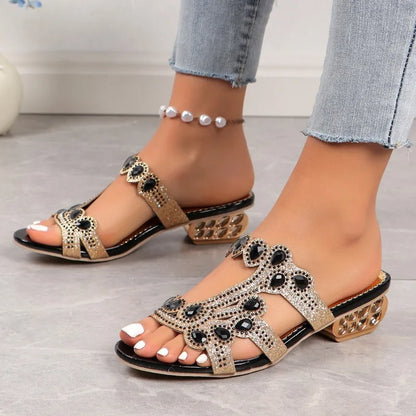 Women's Block Heel Sandals Decorative Strap