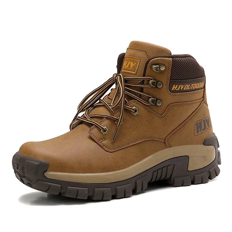 Men's High- Hiking Boots Non-Slip Waterproof Brown