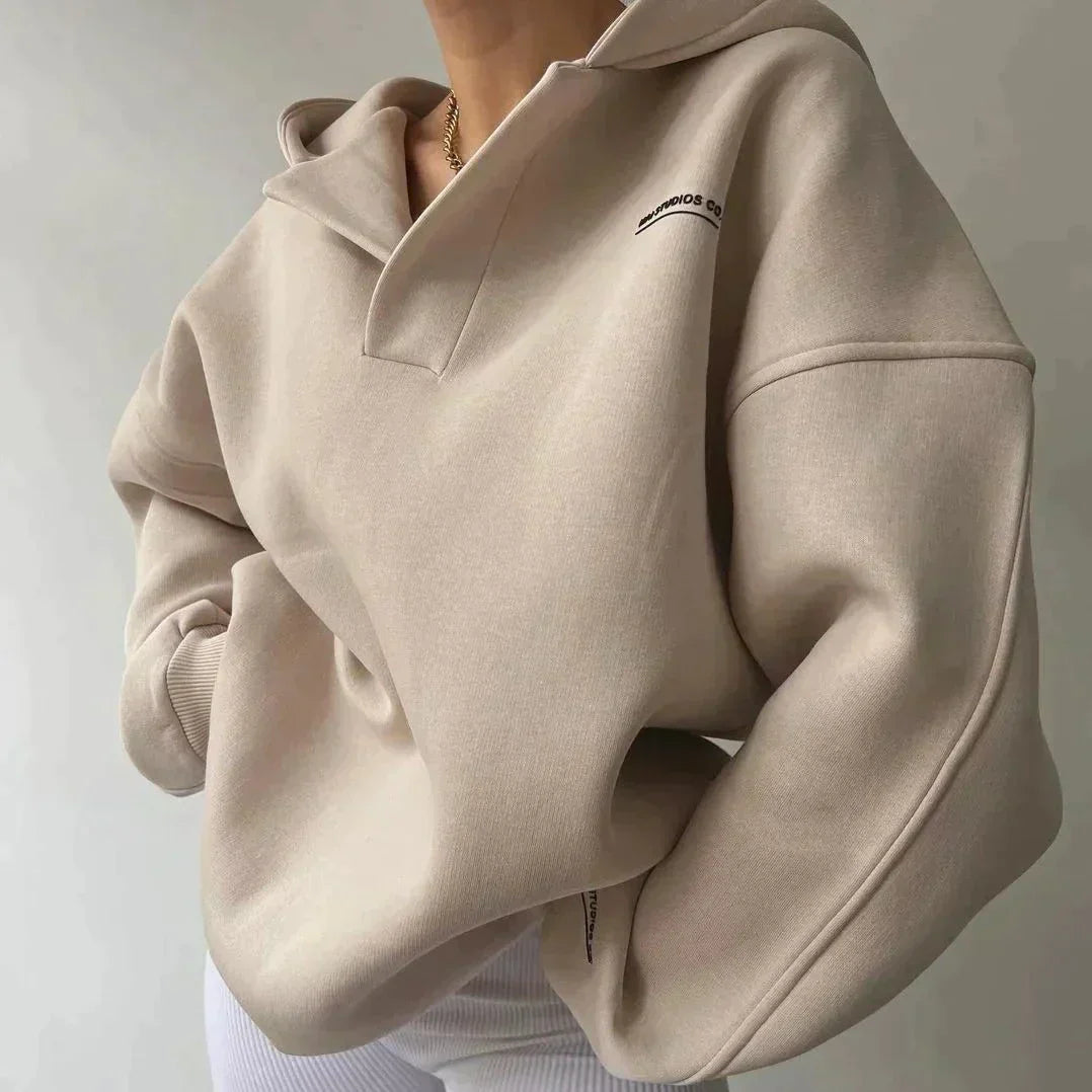 Women's Oversized V-Neck Sweater