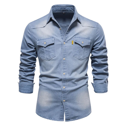 Mens Casual Short Sleeve Button Shirt