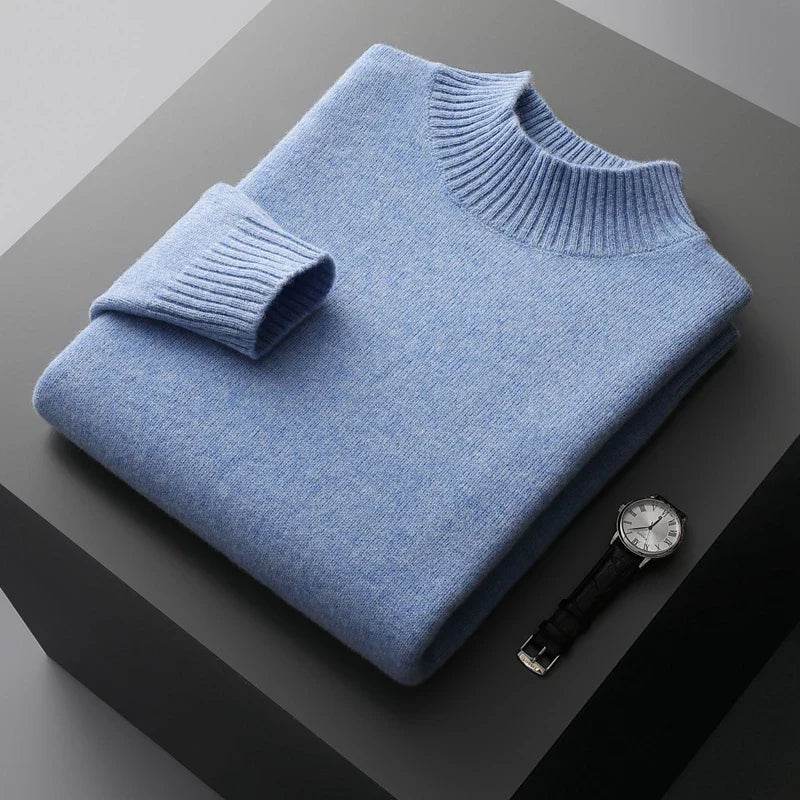 Selviano Men's Wool Pullover Sweater